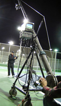 Bill Cole about to serve